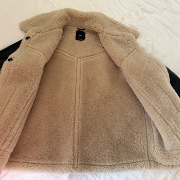 NWOT Mango Shearling-lined fur-effect coat - size M - Picture 5 of 12